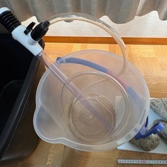 メダカ　タライ　49×37×29 約35L ゴロタ石　バケツ他　メダカ水槽の画像