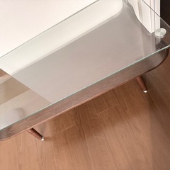 ニトリ センターテーブル（ノルディック2 9645 DBR）ガラステーブルの画像