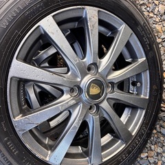 155/65r14 スタッドレスタイヤ付きホイール　ダンロップの画像