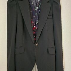 美品  ZARA テーラードジャケットBLACK スカートSETの画像