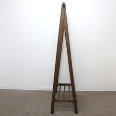 新札幌 / ハンガーラック 木目 衣類収納 幅74×奥行40×高さ150cm / No.3716の画像