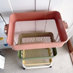 キャスター付き　三段ワゴン
の画像