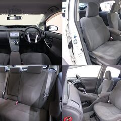 トヨタ プリウス S ３０系前期・前後ドライブレコーダー・７インチナビ・バックカメラ・Bluetooth・スマートキー・スペアキー・スペアタイヤの画像