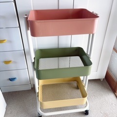 キャスター付き　三段ワゴン
の画像