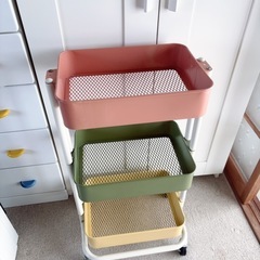 キャスター付き　三段ワゴン
の画像