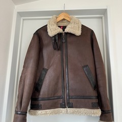 【美品】【定価半額以下】アルファ インダストリーズのB-3 シェルパ レザージャケットの画像