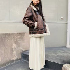 【美品】【定価半額以下】アルファ インダストリーズのB-3 シェルパ レザージャケットの画像