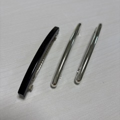 シンプルヘアクリップ3本の画像