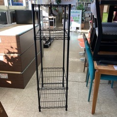 【ジモティー割引で最大15％OFF⭐️】ニトリ 3段スチールラック 黒の画像
