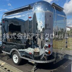  新品未使用！エアストリーム風キッチントレーラー  移動販売にも 即納◎ 全国配送OK の画像