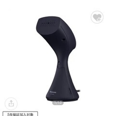 パナソニック　Panasonic 衣類スチーマー　ブラック アイロンの画像