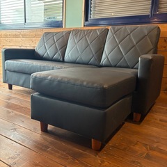 3人掛けソファー（オットマン付き）の画像