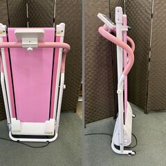 電動ルームランナー　ウォーキングマシン 折りたたみ式　ランニングマシン　MRG  New コンパクト 電動ウォーカーB  runner-fit002　ピンクの画像
