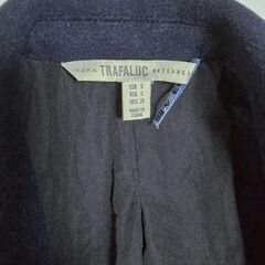 美品 ZARA  チェスターコートメンズっぽいデザイン ウールコート ベーシックの画像