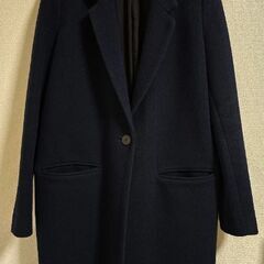 美品 ZARA  チェスターコートメンズっぽいデザイン ウールコート ベーシックの画像