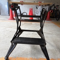 ガレージでハーレーメンテに使っていた作業台の画像