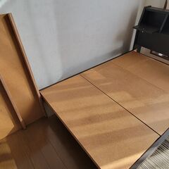 【引出し付きベッド／解体済みパーツお渡し】取説付きの画像