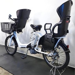 1年保証 送料無料　パナソニック　ギュット　20インチ　白色　電動アシスト自転車 g1115の画像