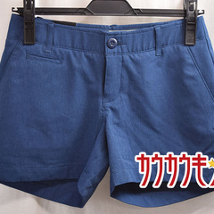 【未使用】アンダーアーマー ゴルフ ショーツ UA LINKS VENTED SHORTY 4INCH 2 ネイビー 1293834 レディース UNDER ARMOURの画像