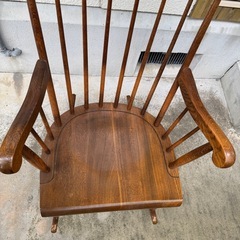 ＋1000円にて京都市内配達します！ヴィンテージ　キツツキ穂高　飛騨産業　ウィンザーロッキングチェア　の画像