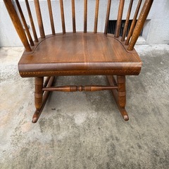 ＋1000円にて京都市内配達します！ヴィンテージ　キツツキ穂高　飛騨産業　ウィンザーロッキングチェア　の画像