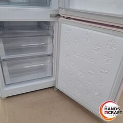 ✨ハイアール　中古　JR-NF148B　ノンフロン冷凍冷蔵庫　148ℓ　2021年製　６ヶ月保証　ピンク色✨うるま市田場✨の画像