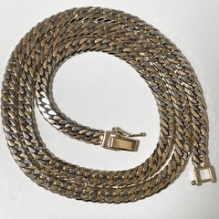 美品　K18/Pt850 6面Wコンビ喜平ネックレスの画像