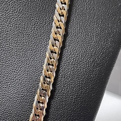 美品　K18/Pt850 6面Wコンビ喜平ネックレスの画像