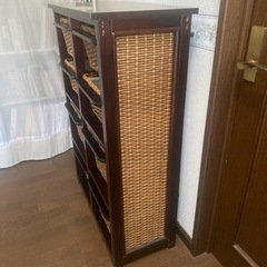 ★アジア★リゾート風ラタンチェストの画像