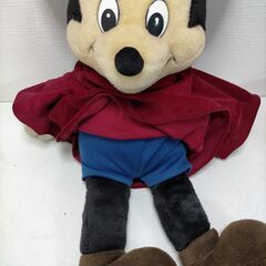 ミッキーマウス ぬいぐるみ 魔法使いの弟子　ファンタジア　ハロウィン　 大きめ　 ディズニー 人形　インテリア ディスプレイ コレクション向け　 ブルー／レッド　251110-13Yの画像