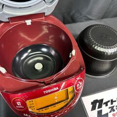 【動作保証あり】難点あり TOSHIBA 東芝 2019年 RC-6XM(R) 3.5合炊き IH炊飯器【管理KRK1143】の画像