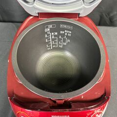 【動作保証あり】難点あり TOSHIBA 東芝 2019年 RC-6XM(R) 3.5合炊き IH炊飯器【管理KRK1143】の画像