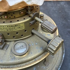 ニッセン　IS-3 DX型　FREESIA ゴールドフレーム 石油ストーブ　ジャンク品扱い 昭和レトロ アンティーク 自然通気形開放式の画像