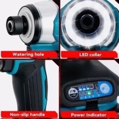 ② ★未使用品★ 高品質グリスアップ済【超軽量❗️新品 最新型モデル】ハイパワー180N.m❗️マキタ互換 18V インパクトドライバーの画像