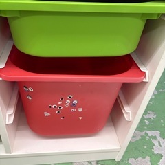 【ドリーム川西店限定】☆ジモティー見たよ割引☆ IKEA 収納ラック TROFAST  クリーニング済み 【2125560000035265】の画像