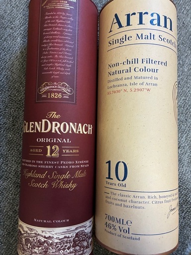 グレンドロナック12年&アラン10年