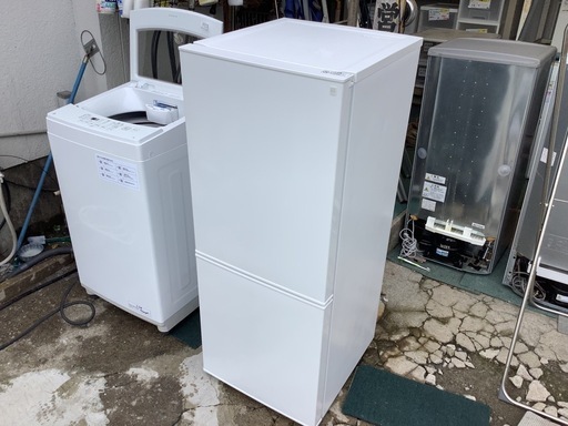 【リサイクルサービス八光】2023年製　ニトリ140L 霜取り不要 2ドア冷蔵庫 WH(NTR-140) 　