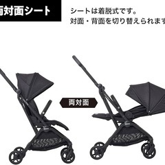 ベビーカー RECARO 両体面の画像