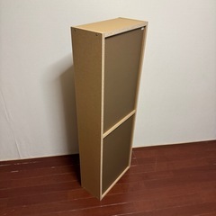 ＋1000円にて京都市内周辺配達可能です。
無印　パルプボードボックス本棚の画像