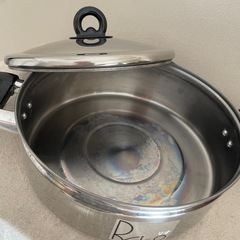 【美品】ステンレス鍋 両手鍋 IHもOK✨すき焼きなどにいかがでしょうか？　　の画像