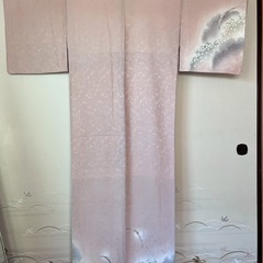 正絹 訪問着 ピンク系 美品 成人式・入学式などにの画像