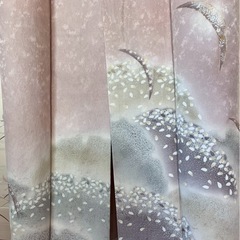 正絹 訪問着 ピンク系 美品 成人式・入学式などにの画像