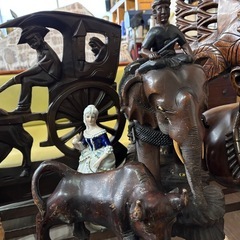 バリ島　木彫り　インパクト大‼️置き物　全部まとめて。の画像