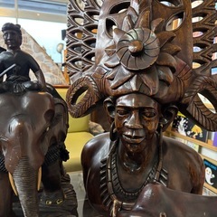 バリ島　木彫り　インパクト大‼️置き物　全部まとめて。の画像