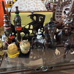 バリ島　木彫り　インパクト大‼️置き物　全部まとめて。の画像