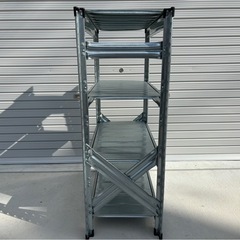 【決まりました】メタルシステム スチールシェルフ metal system ラック 4段ラック スチールラック 完成品 mw0797の画像