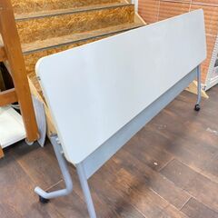 ジ468/ ミーテイングテーブル 幅 平行スタックテーブル 会議テーブル 折りたたみ スタッキング キャスター オフィスの画像