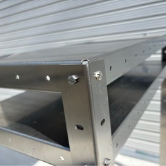 MILLS ステンレス製シェルフ 机 作業台 ステンレス デスク テーブル 家具 ステンレス作業台 シルバー mw0798の画像