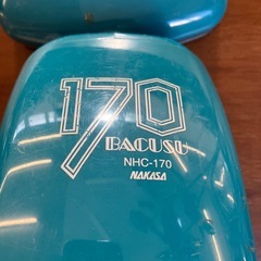 M2511-159 NAKASA ハンドクリーナー NHC-170 グリーン SHARP製紙パック付き 通電確認済み キズ汚れ有りの画像