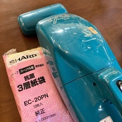 M2511-159 NAKASA ハンドクリーナー NHC-170 グリーン SHARP製紙パック付き 通電確認済み キズ汚れ有りの画像